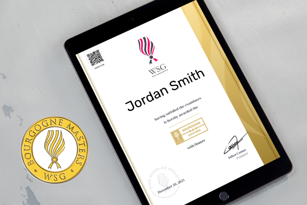 Bourgogne Masters Certificate