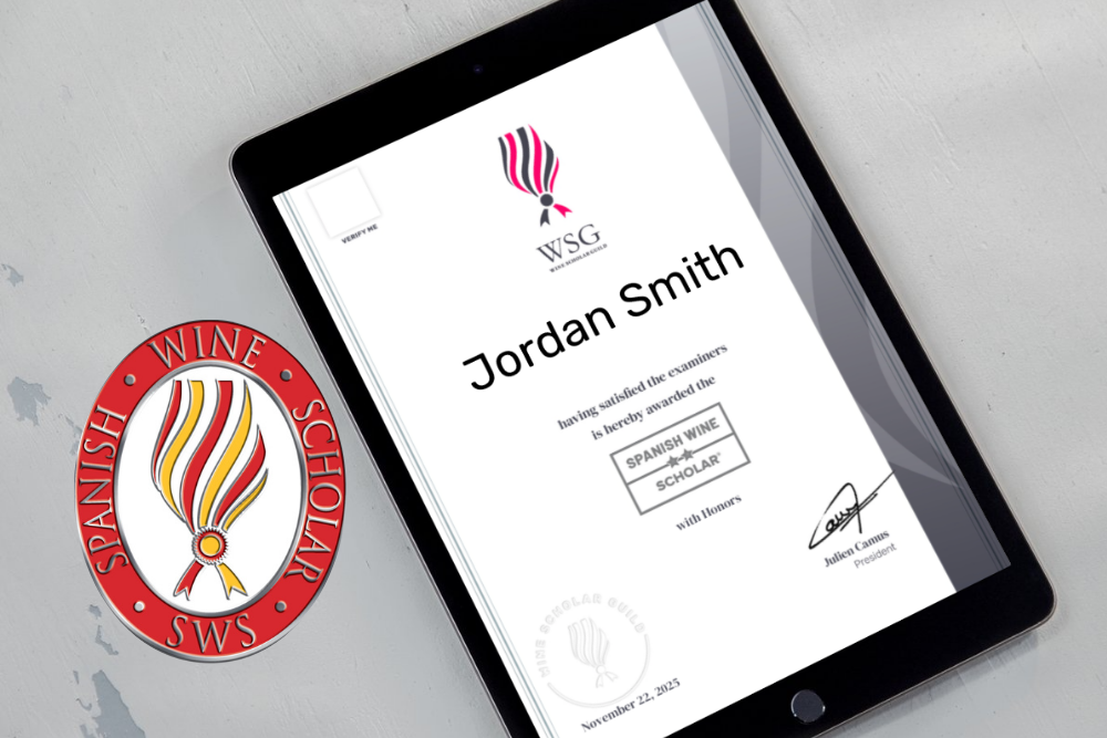 Spanish Wine Scholar Certificate
